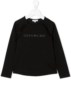 Givenchy Kids футболка с вышитым логотипом