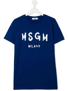 MSGM Kids футболка с логотипом