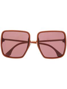 Fendi Eyewear солнцезащитные очки в массивной квадратной оправе