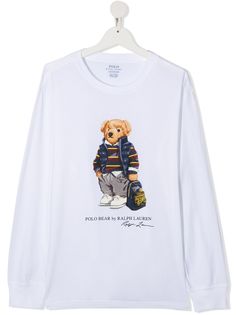 Ralph Lauren Kids топ с длинными рукавами и принтом