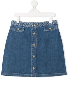Chloé Kids джинсовая юбка с логотипом