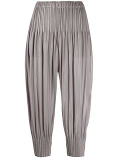 Pleats Please Issey Miyake зауженные плиссированные брюки