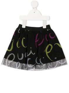 Emilio Pucci Junior пышная юбка с логотипом