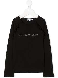 Givenchy Kids футболка с логотипом