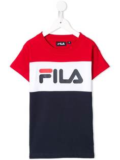 Fila Kids футболка в стиле колор-блок с короткими рукавами