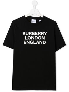 Burberry Kids футболка с круглым вырезом и логотипом