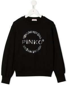 Pinko Kids толстовка с логотипом