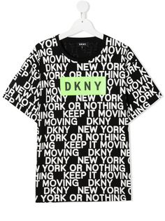Dkny Kids футболка с графичным принтом