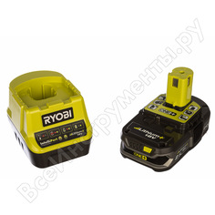 Набор ryobi one+ rc18120-125 5133003359 аккумулятор (18 в; 2.5 а*ч; li-ion) и зарядное устройство rc18120