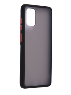 Чехол Brosco для Samsung Galaxy A71 Black-Red SS-A71-ST-TPU-BLACK-RED