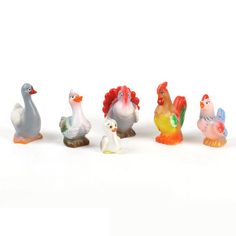 Набор игрушек для ванны Кудесники Птицеферма из 6 предметов