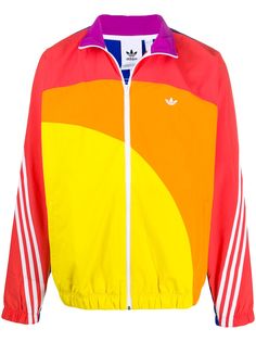 adidas Originals ветровка Off-Centre Pride в стиле колор-блок