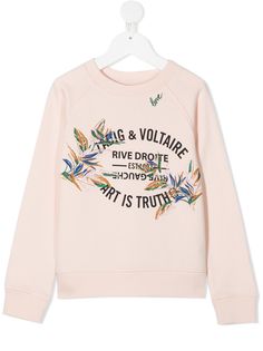 Zadig & Voltaire Kids толстовка с логотипом