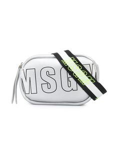 Msgm Kids сумка с эффектом металлик и логотипом