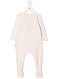 Chloé Kids пижама с вышитым логотипом