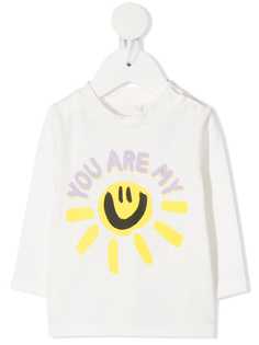 Stella McCartney Kids футболка с длинным рукавами и надписью