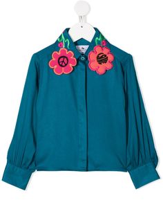 Raspberry Plum блузка Daya с цветочной аппликацией