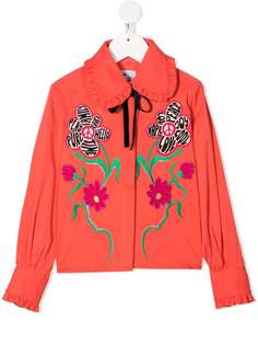 Raspberry Plum блузка Daya с цветочной вышивкой