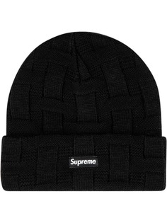 Supreme шапка бини с логотипом