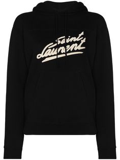 Saint Laurent худи с архивным логотипом