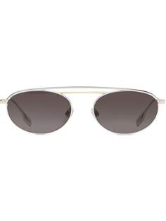 Burberry солнцезащитные очки в овальной оправе