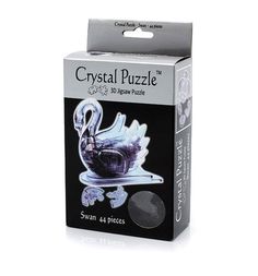 Головоломка 3D Crystal Puzzle Лебедь черный цвет: черный