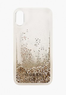 Чехол для iPhone Guess XR, Glitter Hard Gold