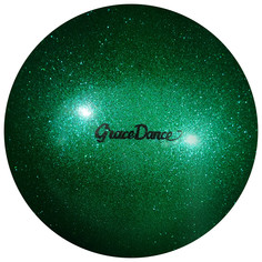 Мяч для художественной гимнастики, блеск, 18,5 см, 400 г, цвет изумрудный Grace Dance