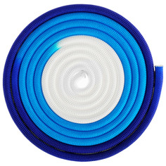Скакалка гимнастическая утяжелённая трёхцветная, 3 м, 160 г, цвет белый/синий/фиолетовый Grace Dance