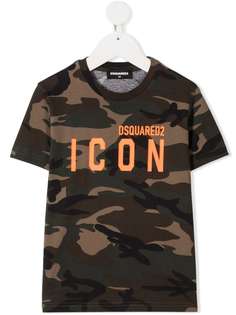 Dsquared2 Kids футболка Icon с камуфляжным принтом