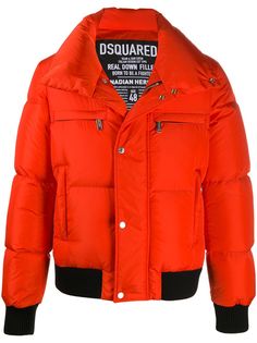 Dsquared2 пуховик с высоким воротником