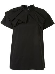 Paule Ka блузка с короткими рукавами и оборками