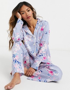 Пижама в полоску с цветочным принтом LAUREN by Ralph Lauren-Мульти