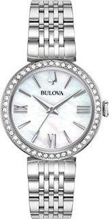 Японские наручные женские часы Bulova 96X153. Коллекция Crystal Ladies