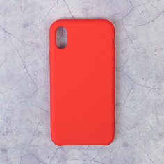Чехол luazon силиконовый iphone x, красный