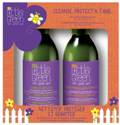 Little Green, Набор для детей Очищай и укрощай Cleanse, Protect ‘N Tame (шампунь, кондиционер), 240/240 мл