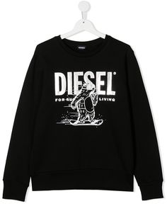 Diesel Kids толстовка с графичным принтом с логотипом