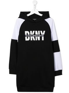 Dkny Kids платье-худи с логотипом