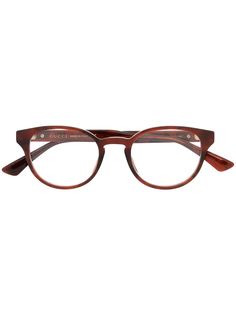 Gucci Eyewear очки в круглой оправе черепаховой расцветки