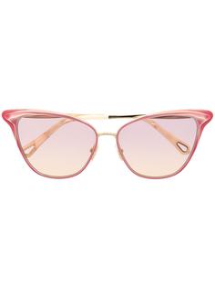 Chloé Eyewear солнцезащитные очки в оправе кошачий глаз