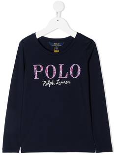 Ralph Lauren Kids футболка с длинными рукавами и пайетками