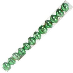 Елочный шар металлический SYLD18-235 зеленый, 12 шт, 4 см