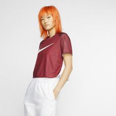 Женская укороченная футболка с коротким рукавом Nike Sportswear Dri-FIT Unité Totale