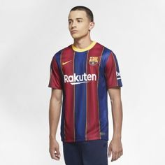Мужское футбольное джерси из домашней формы ФК «Барселона» 2020/21 Stadium Nike