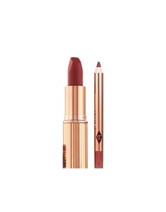 Набор из двух косметических средств для губ Charlotte Tilbury Walk Of No Shame-Красный