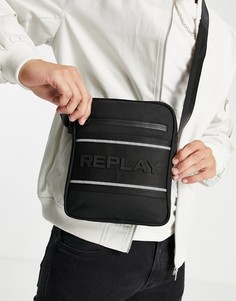 Черная сумка через плечо с логотипом Replay-Черный