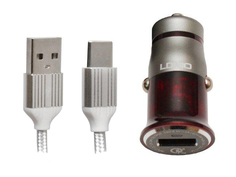 Зарядное устройство Ldnio C304Q + Cable USB Type-C Gray-Red LD_B4416