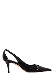 Черные туфли с прорезями Dior
