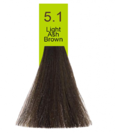 Domix, Краска для волос Oil Cream Color, 100 мл (97 тонов) 5.1 Светлый пепельный каштановый