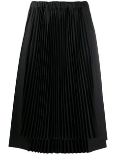 Black Comme Des Garçons плиссированные брюки широкого кроя